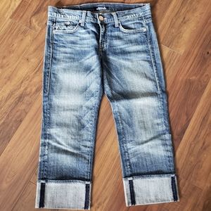 Rock & Republic Capris Size 28 Chrissy: Acid Wash Denim